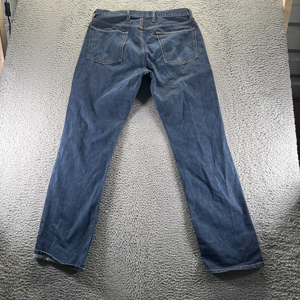 Gap Jeans Mens 36x34 Blue Cotton Denim Straight Leg Casual‎ Outdoor Workwear